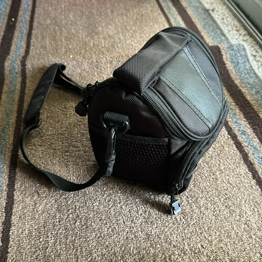 Small Camera Bag, Black, Good Condition.
